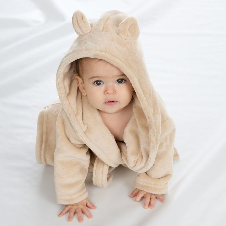 Beige Baby Dressing Gown