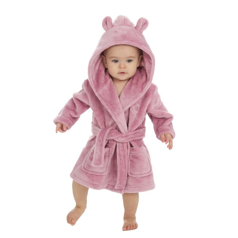 Dusky Pink Baby Dressing Gown
