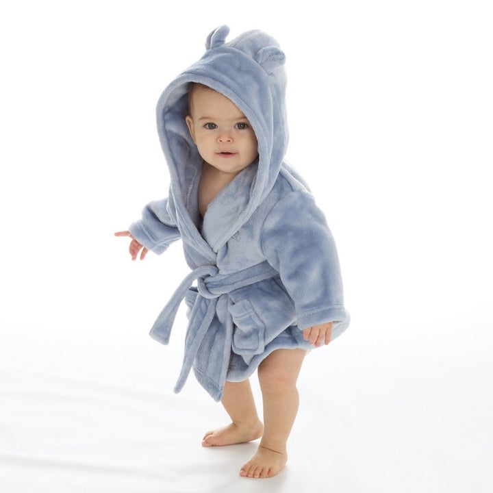 Dusty Blue Baby Dressing Gown