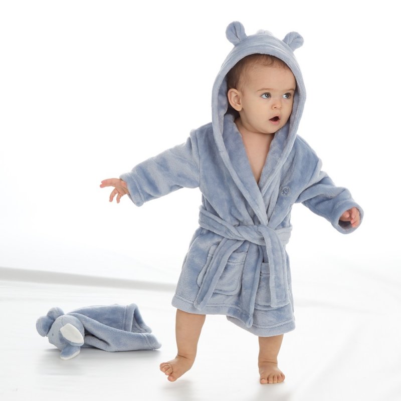 Dusty Blue Baby Dressing Gown
