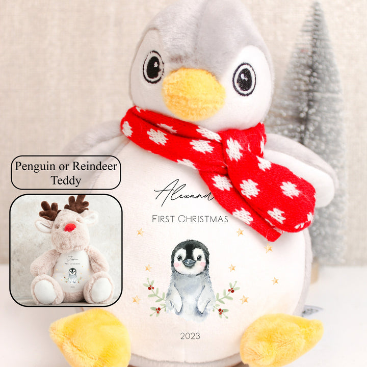 First Christmas LITTLE PENGUIN Personalised Penguin
