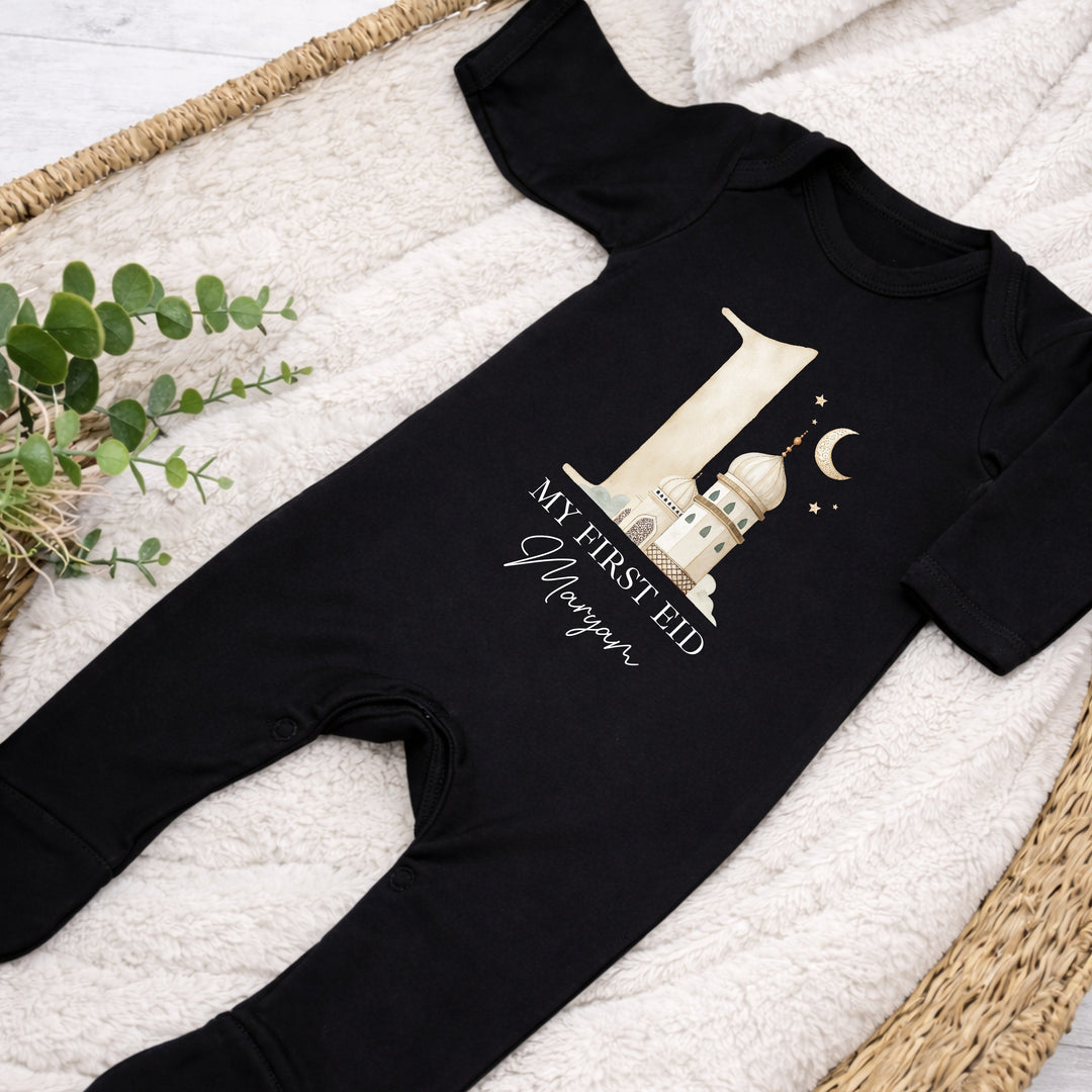 Personalised My 1st Eid Baby Grow, Vest or Bib