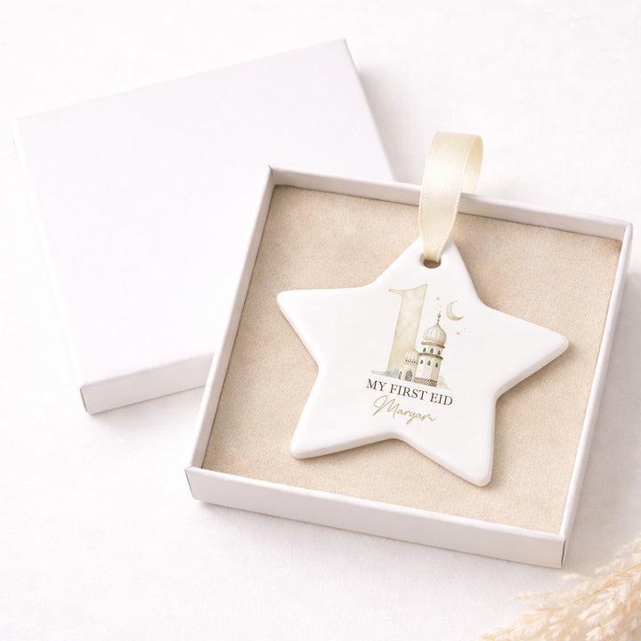 Personalised My First Eid Ceramic Ornament