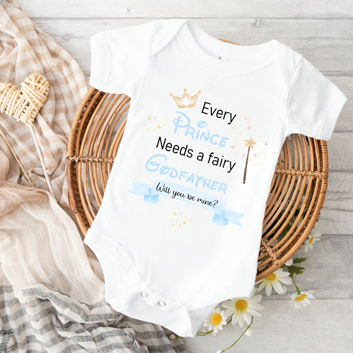 Every Prince needs a Godfather? Proposal Announcement Baby Vest