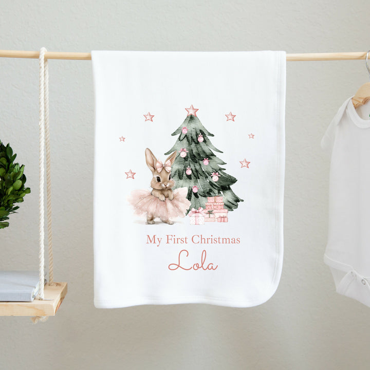 Personalised My First Christmas Baby Blanket