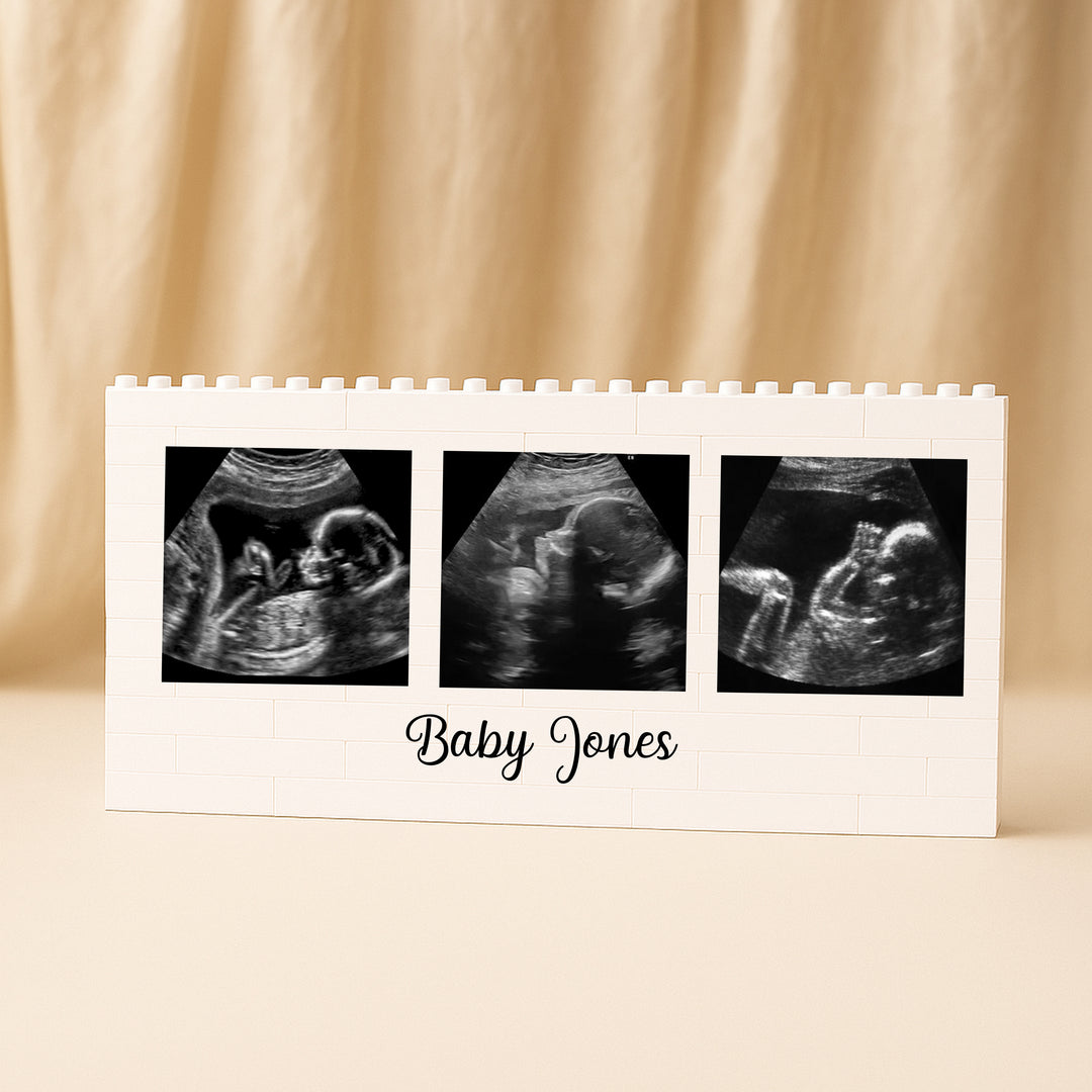 Personalised Baby Scan Building Blocks