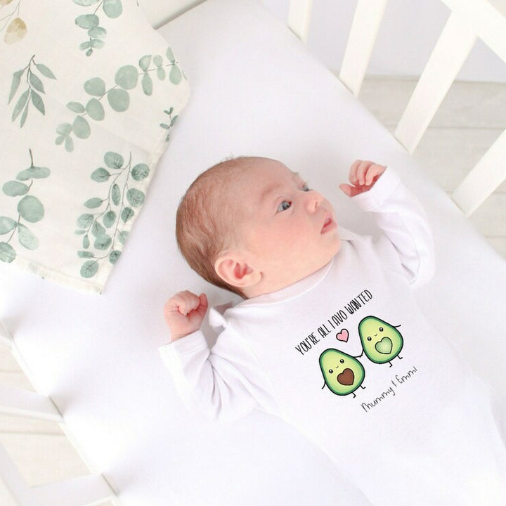 Personalised You're all I AVO wanted Valentines Babygrow/Vest