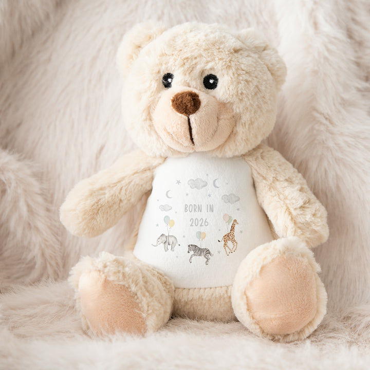 Beige Animal Wreath Born in 2026 Soft Toy