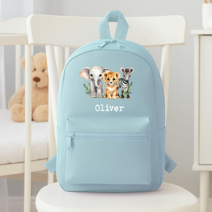 Personalised Safari Animals Backpack