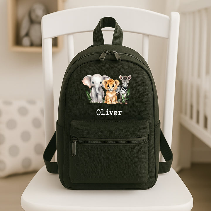 Personalised Safari Animals Backpack