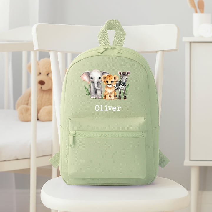 Personalised Safari Animals Backpack