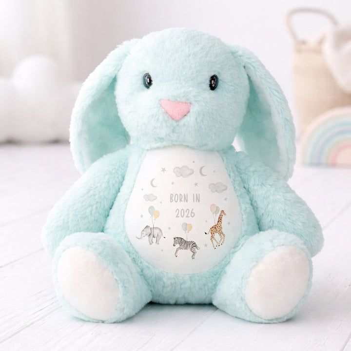 Beige Animal Wreath Born in 2026 Rabbit