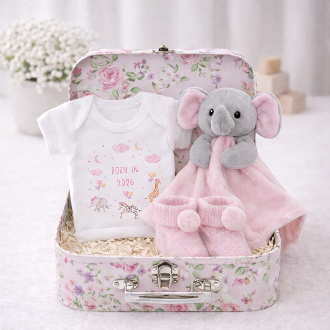 Girls Pink Comforter and Vest Suitcase Gift Hamper