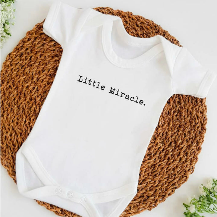 Little Miracle Baby Announcement Vest