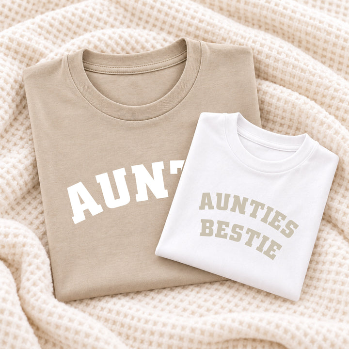 Beige Aunties Bestie Matching Outfits