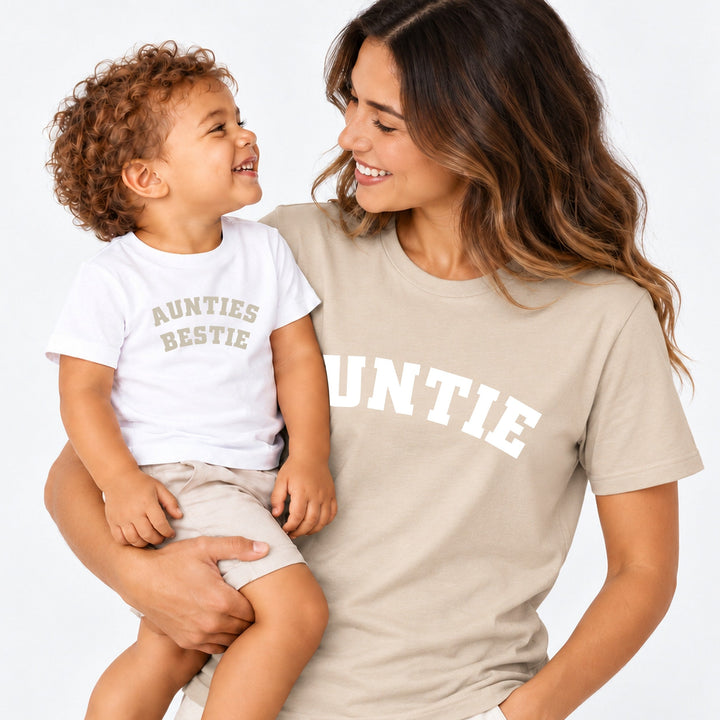 Beige Aunties Bestie Matching Outfits