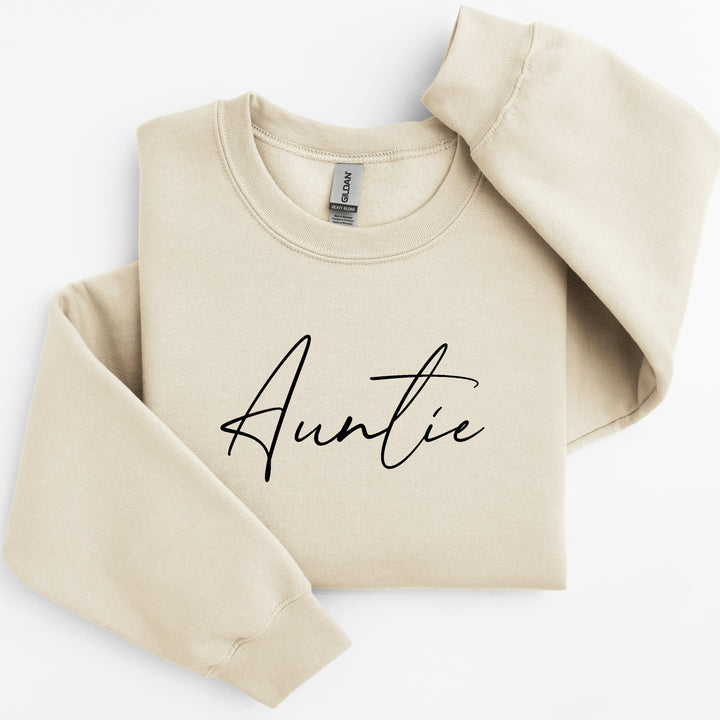 Personalised Auntie Script Sweatshirt