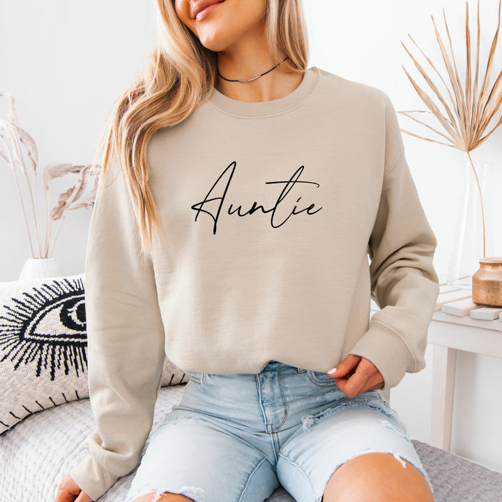 Personalised Auntie Script Sweatshirt