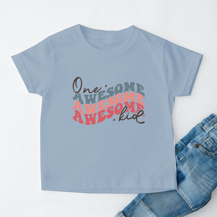 Retro One Awsome Kid Childrens T-shirt