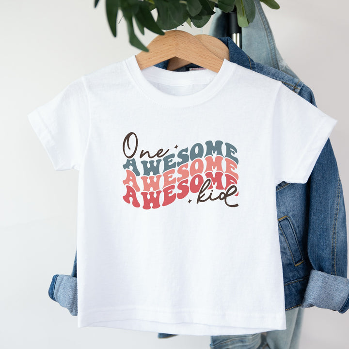 Retro One Awsome Kid Childrens T-shirt