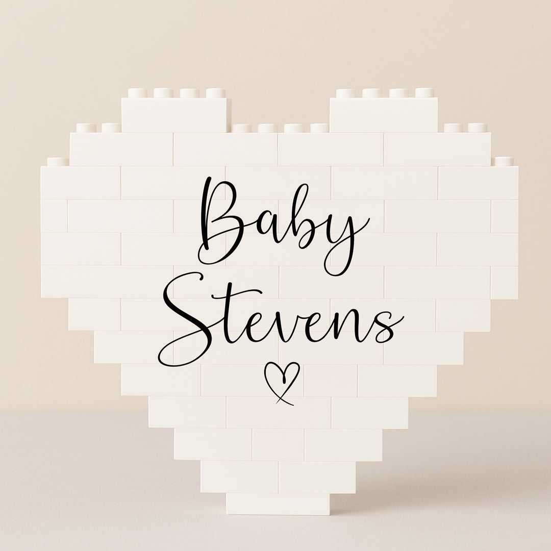 Personalised Baby Name Scan Building Blocks