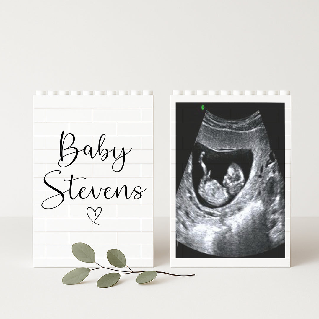 Personalised Baby Name Scan Building Blocks