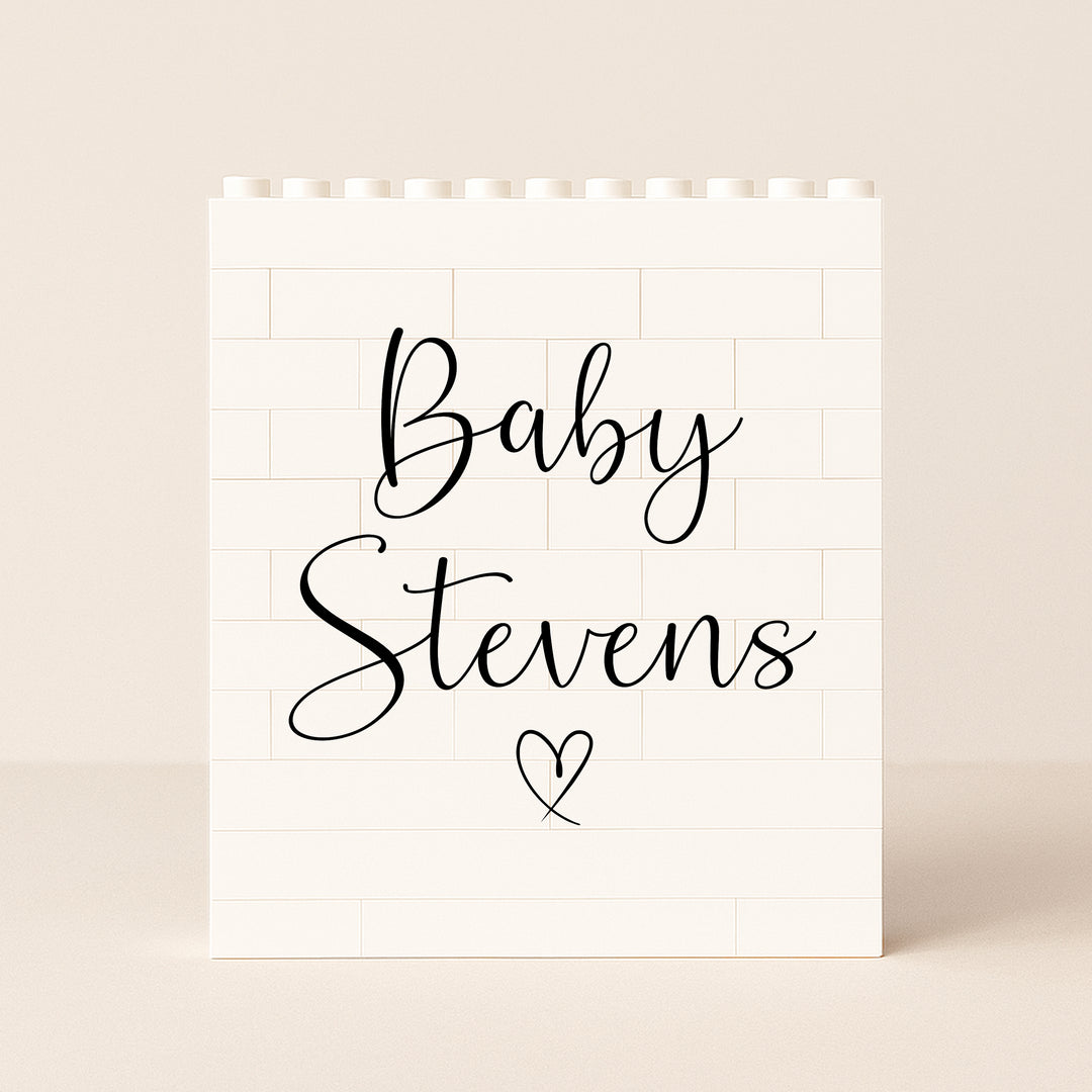 Personalised Baby Name Scan Building Blocks