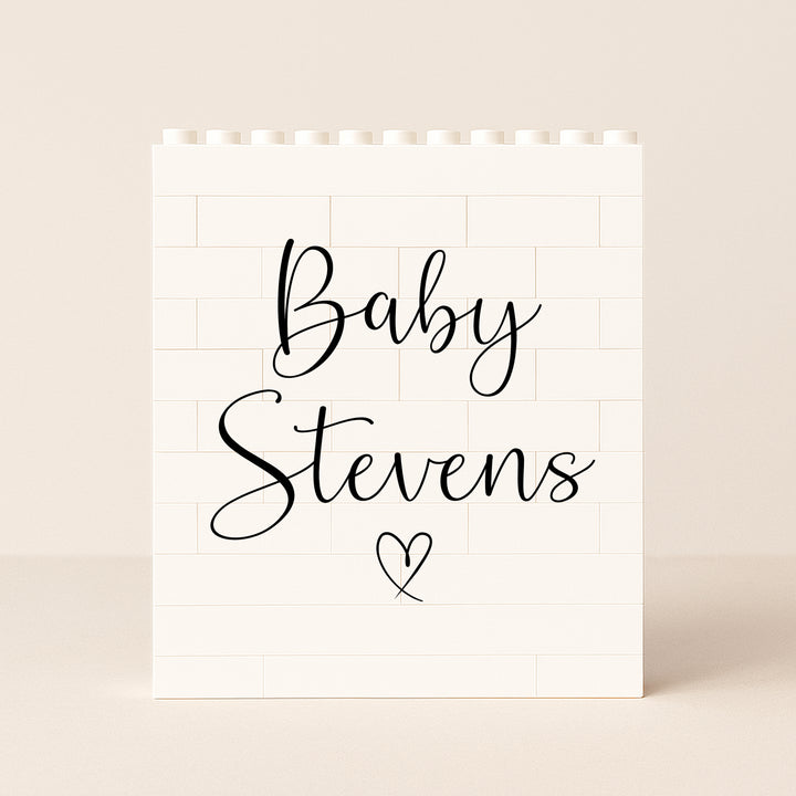 Personalised Baby Name Scan Building Blocks