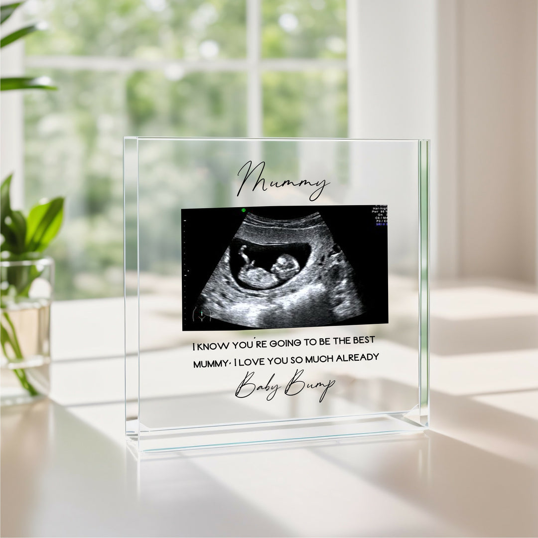 Personalised Baby Scan Photo Acrylic Plaque