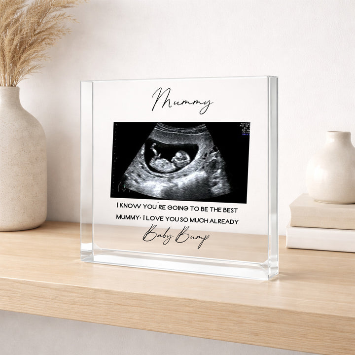 Personalised Baby Scan Photo Acrylic Plaque