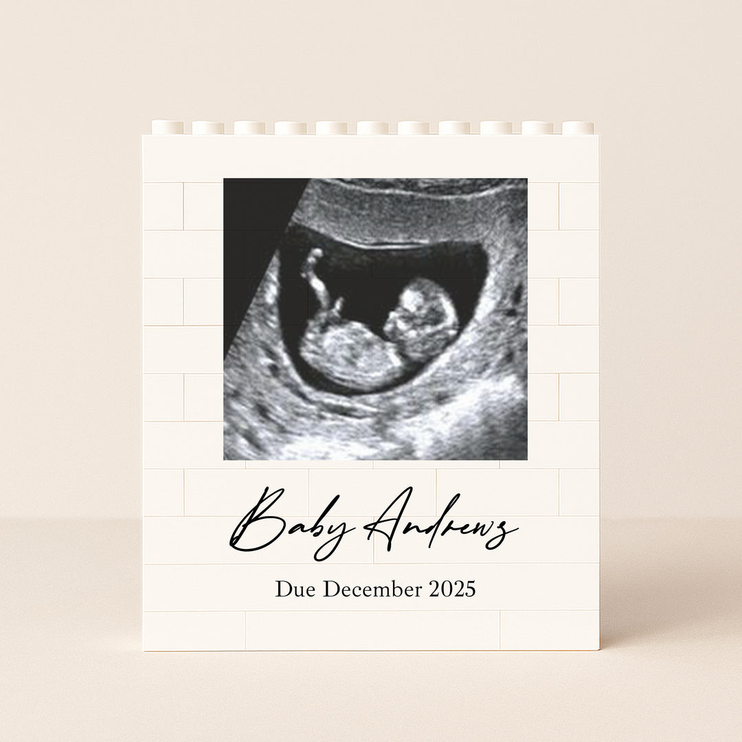 Personalised Scan Baby Announcement Lego Blocks