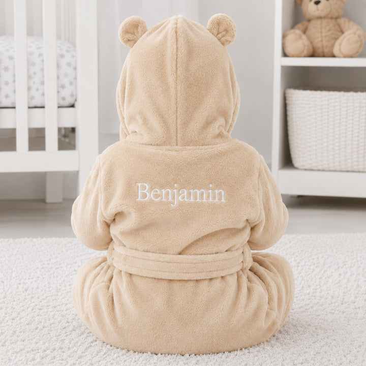 Personalised Embroidered Back Toddler Dressing Gown