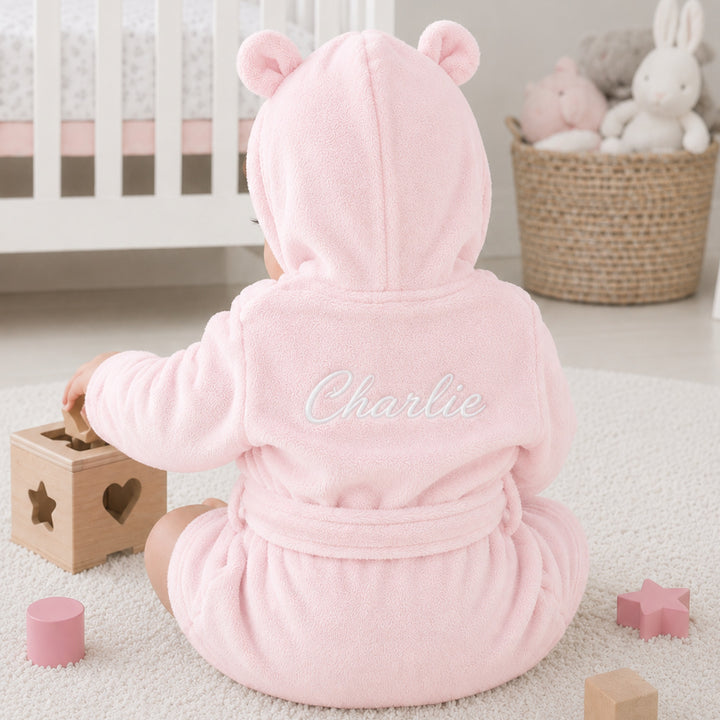 Personalised Embroidered Back Toddler Dressing Gown