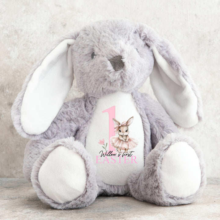 Personalised My First Easter Pink Bunny Teddy