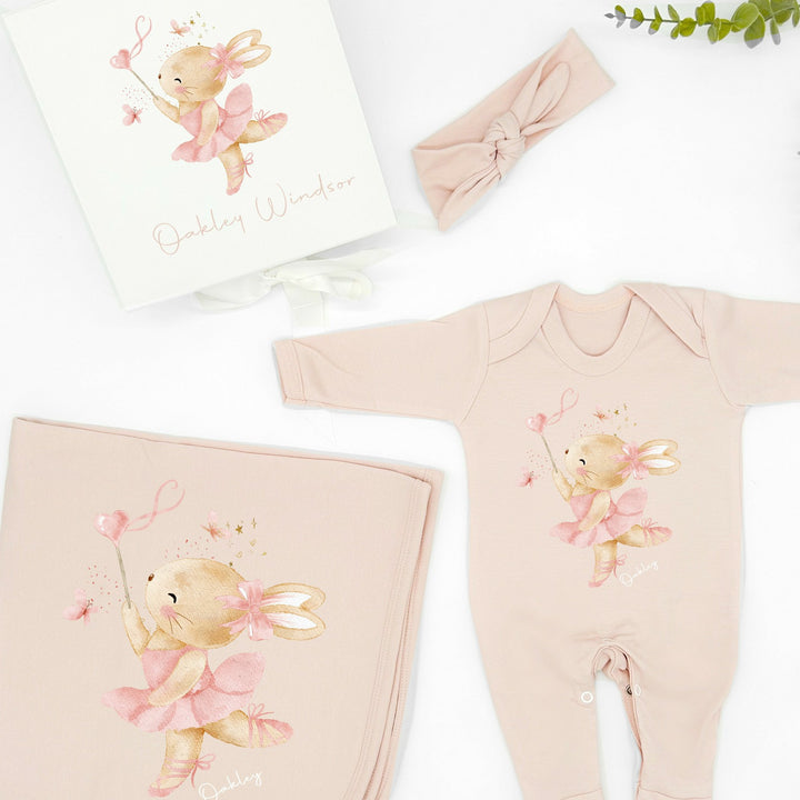 Personalised Ballerina Pink Hamper Clothing Gift Set