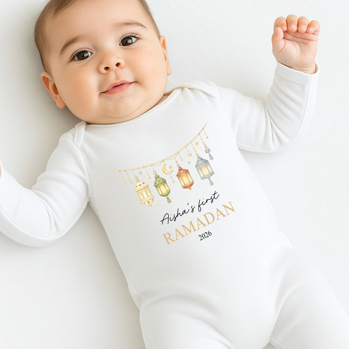 Personalised My First Ramadan Baby Grow, Vest or Bib