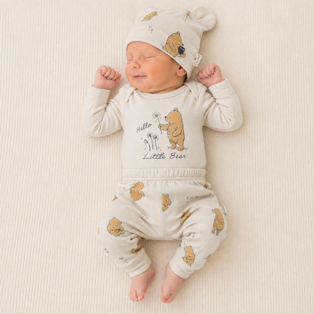 Classic Pooh Bear Beige 3 Piece Set