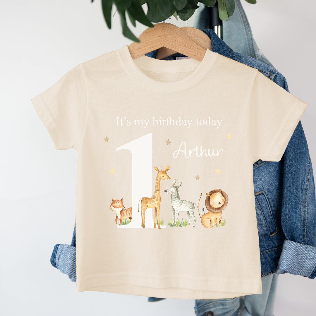 Personalised Jungle Birthday T-shirt