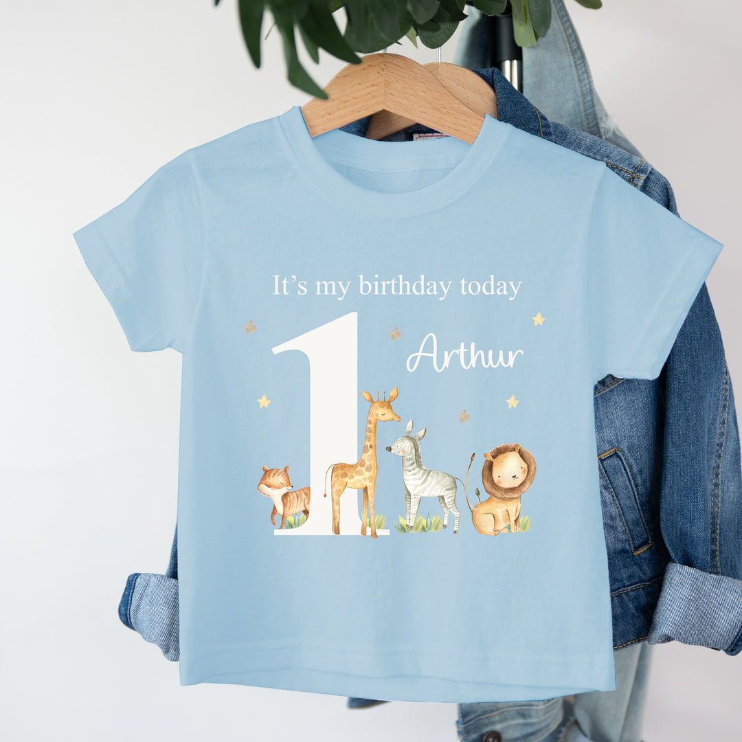 Personalised Jungle Birthday T-shirt