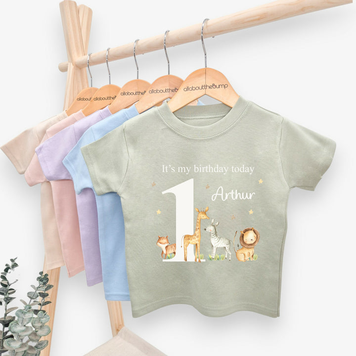 Personalised Jungle Birthday T-shirt