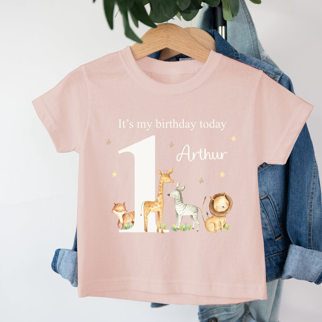 Personalised Jungle Birthday T-shirt