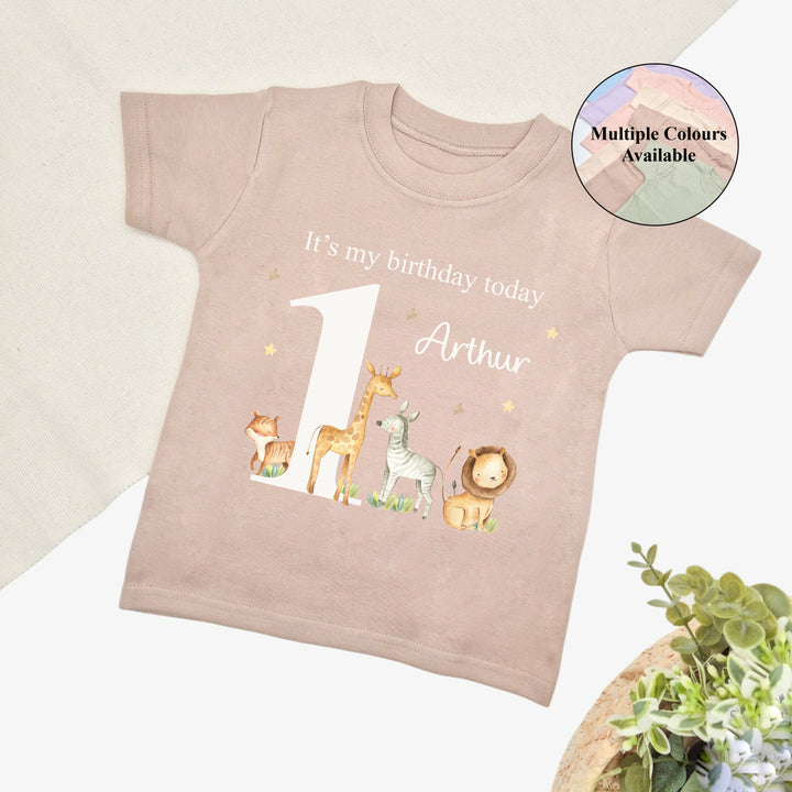 Personalised Jungle Birthday T-shirt