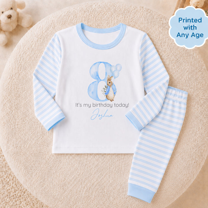 Personalised Blue Rabbit Any Age It&