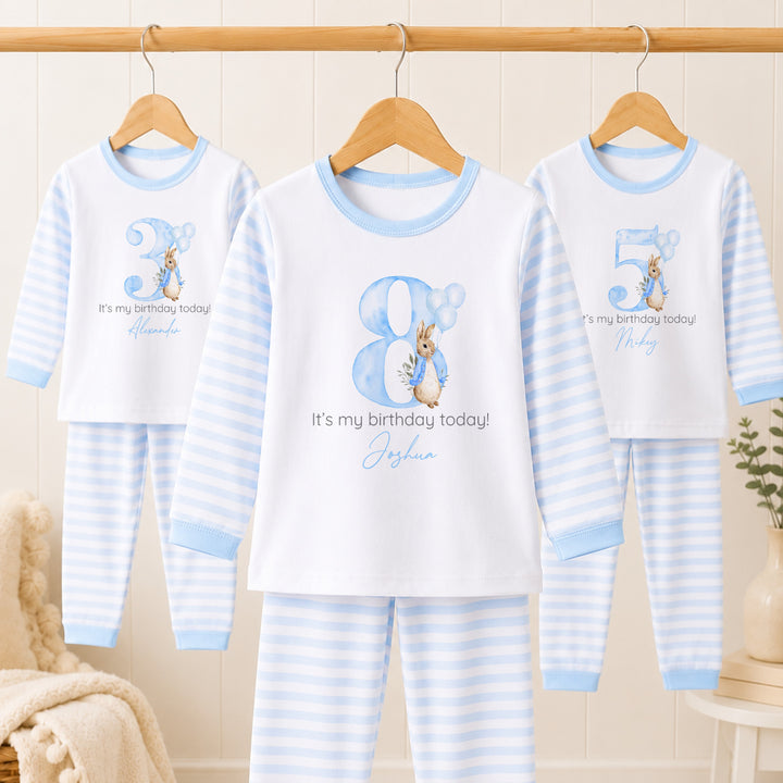 Personalised Blue Rabbit Any Age It&