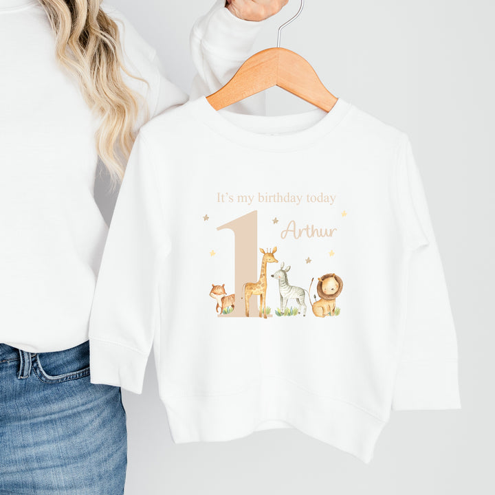 Personalised Jungle Birthday Sweatshirt