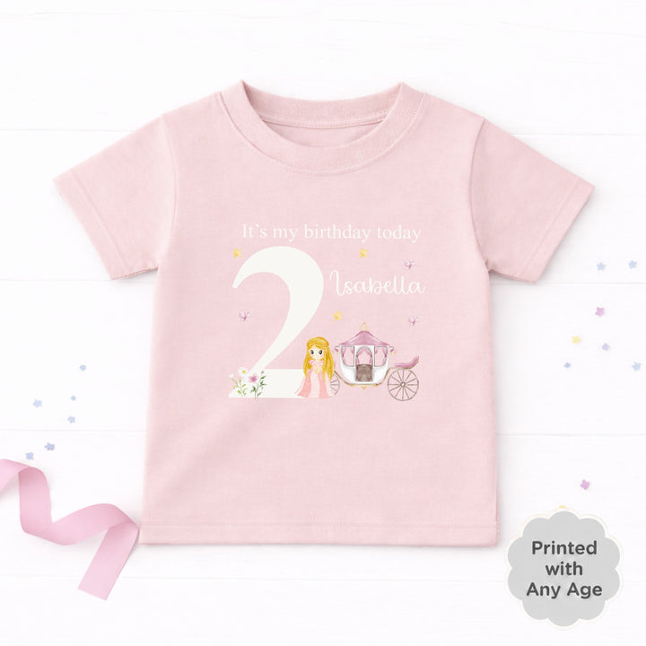 Personalised Princess Any Age Birthday T-shirt