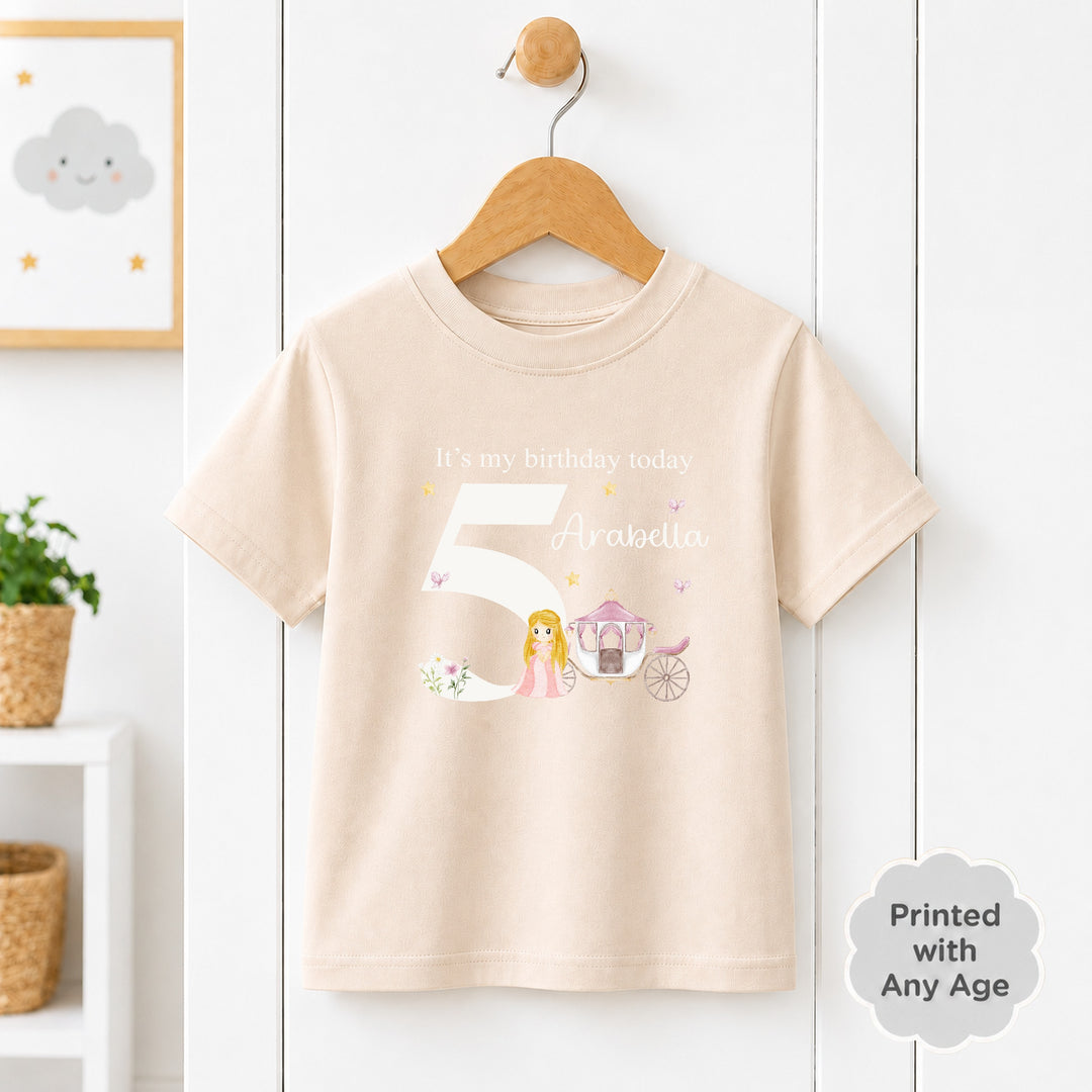 Personalised Princess Any Age Birthday T-shirt