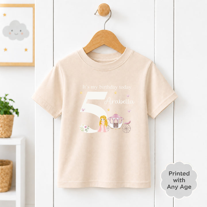 Personalised Princess Any Age Birthday T-shirt