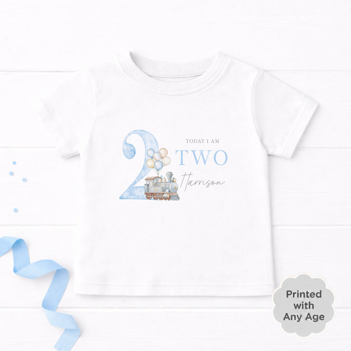 Personalised Blue Train Any Age It&
