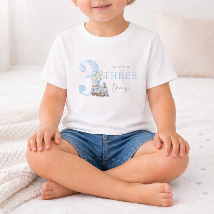 Personalised Blue Train Any Age It&